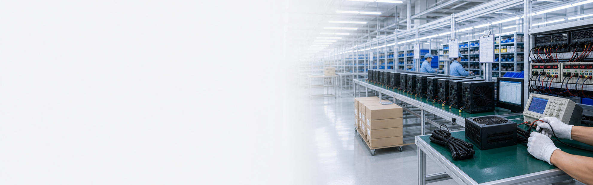 OEM PC power supply production and testing factory