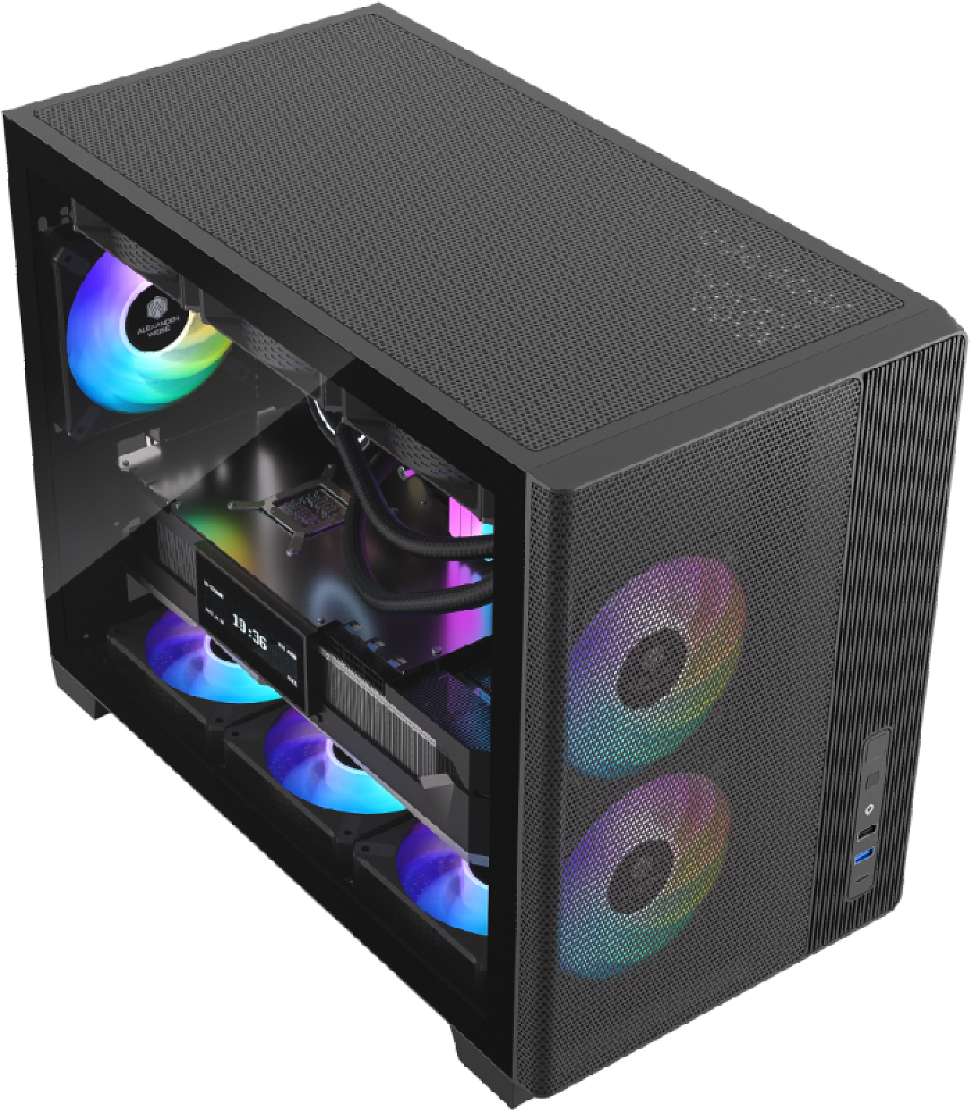 JnP 5#502 black case angled view